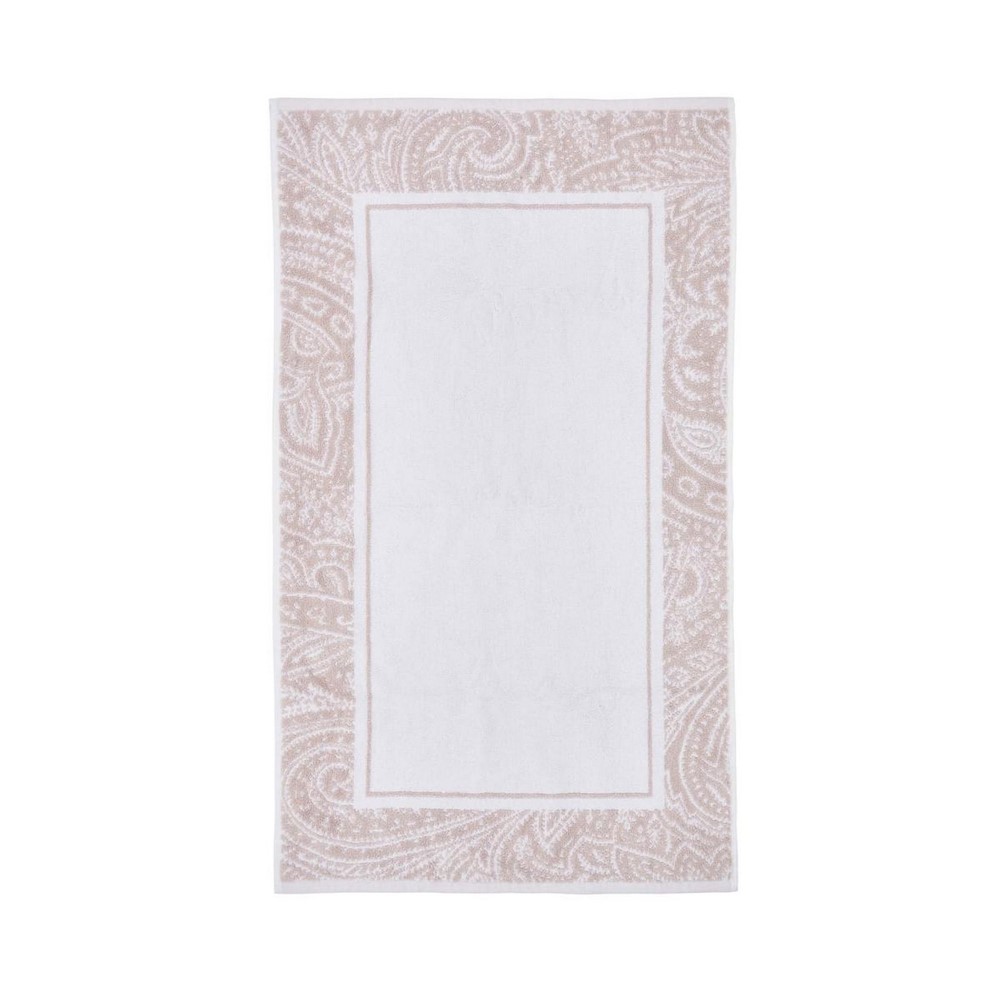 Avita Paisley Bath Mat by Bedeck of Belfast in Tuberose Pink